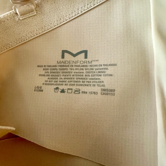 Maidenform Tan Shapewear Bodysuit with Molded Cups - Picture 3 of 3